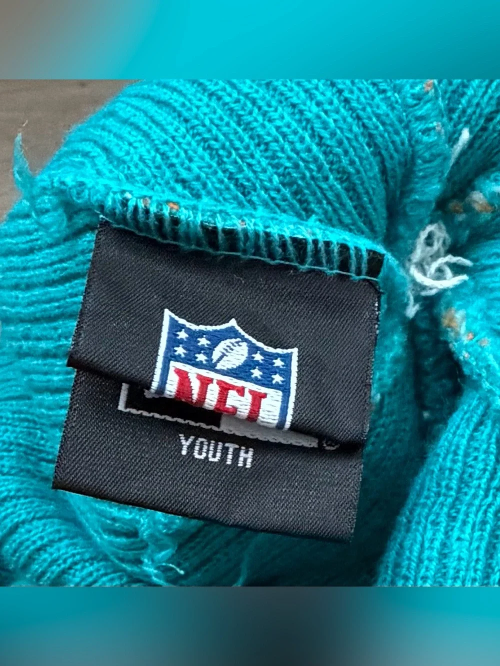 New Era Miami Dolphins Beanie Pom Pom NFL Football Youth